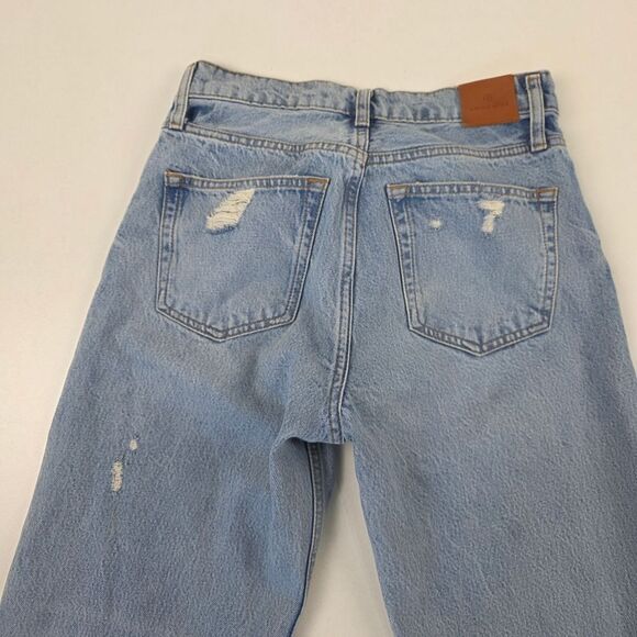Anine Bing Distresser Button Fly Gavin Jeans Womens‎ Sz 26 Raw Hem - Picture 9 of 16